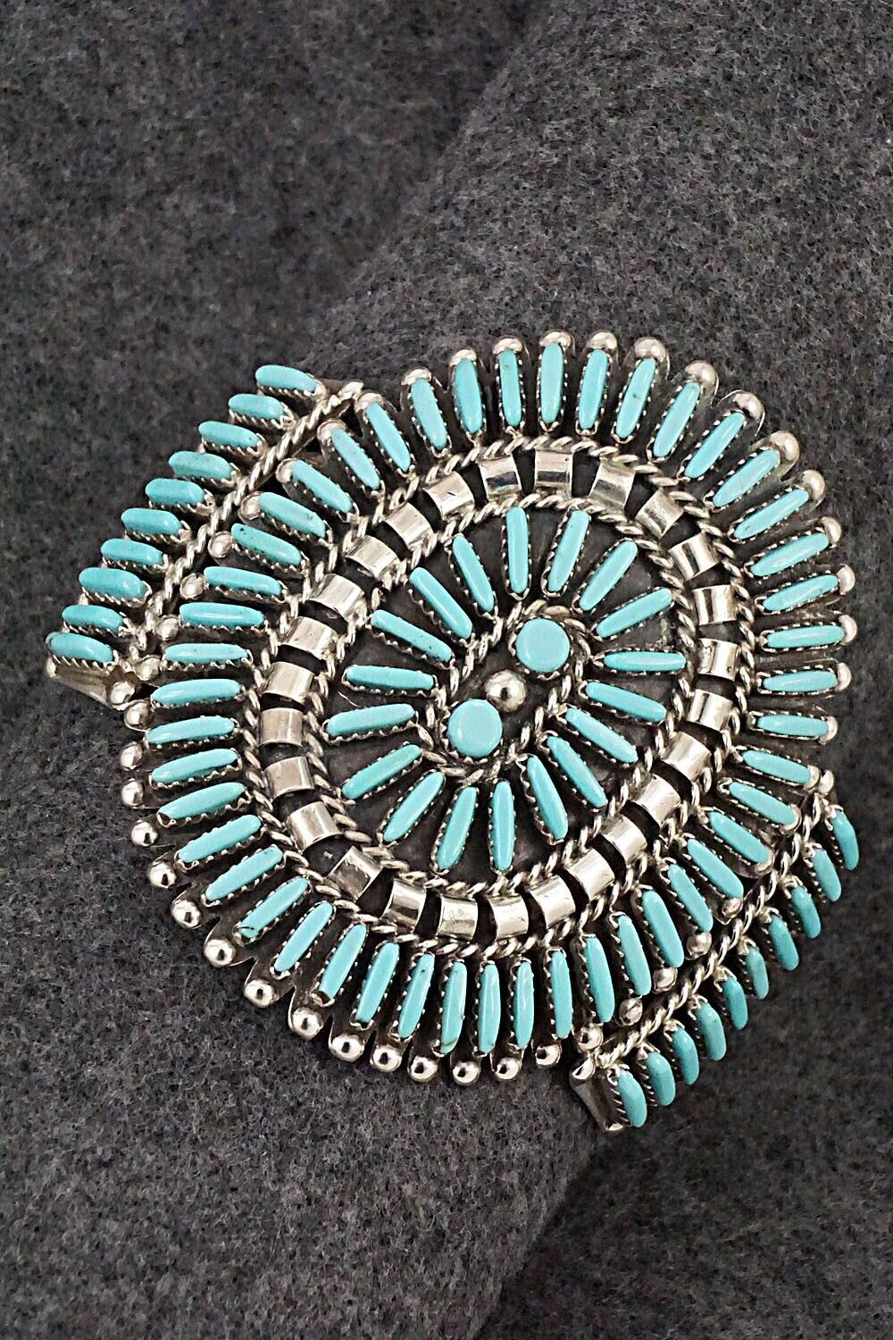 Turquoise & Sterling Silver Bracelet - Charlie John