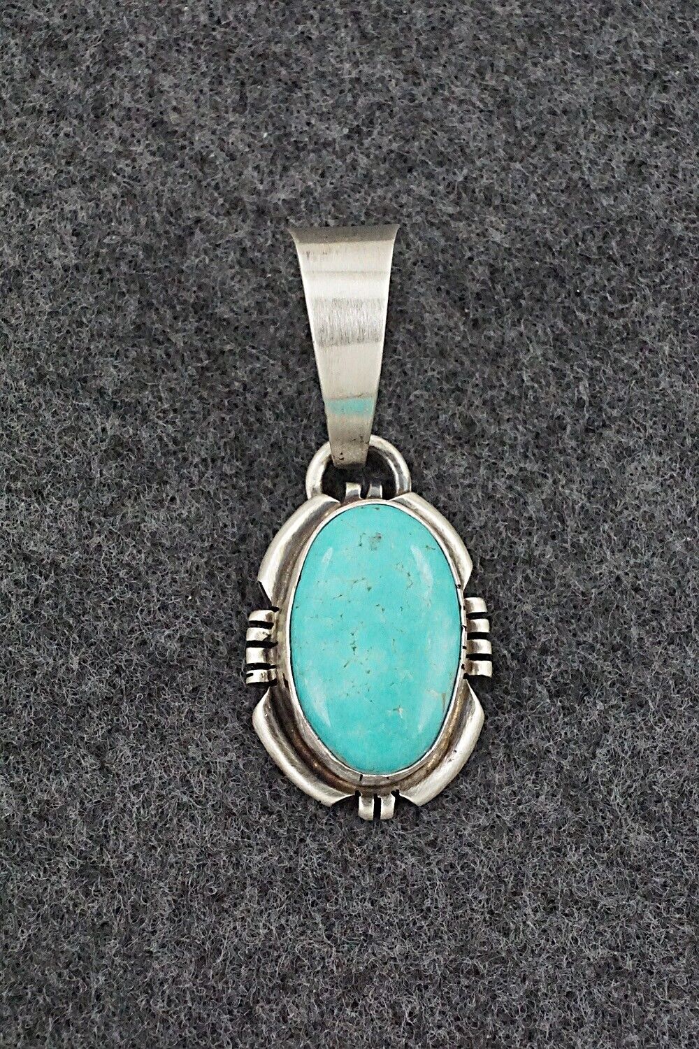 Turquoise & Sterling Silver Pendant - Randy Billy