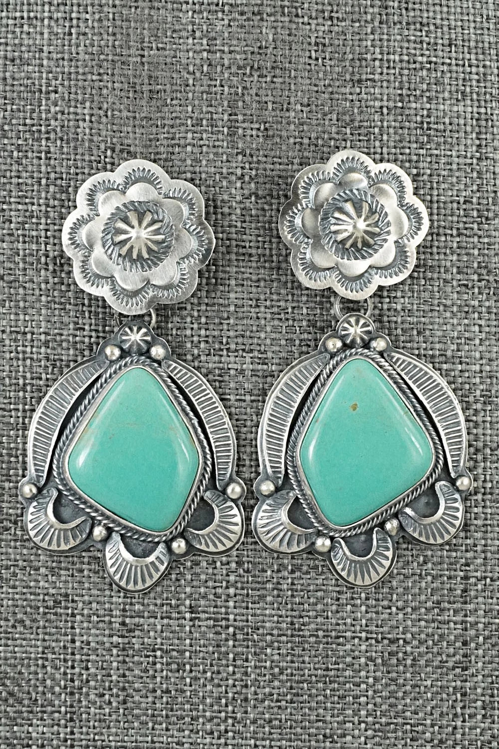 Turquoise & Sterling Silver Earrings - Randy Boyd
