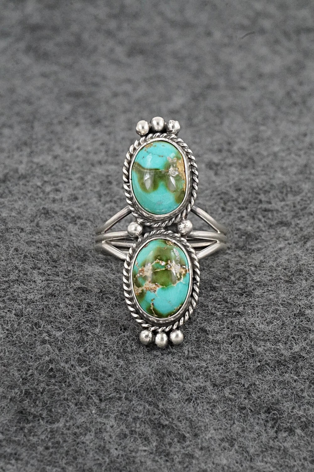 Turquoise & Sterling Silver Ring - Rena Begay - Size 7