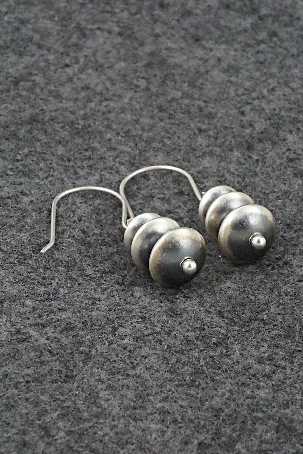 Sterling Silver Navajo Pearl Earrings - Bryannen Halwood