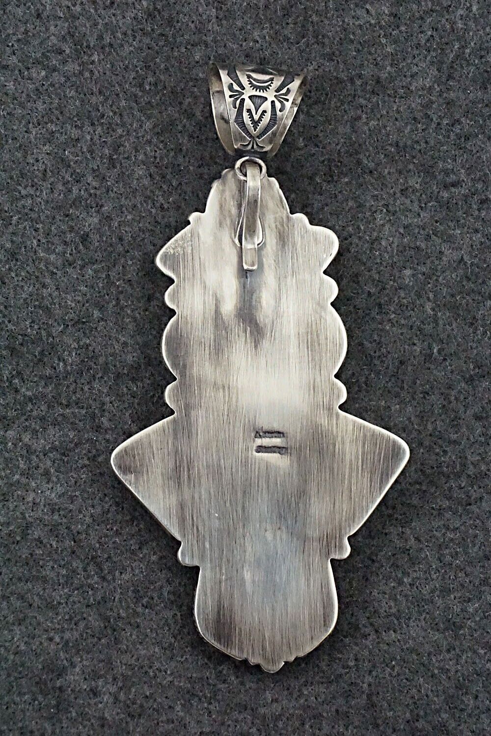 White Buffalo & Sterling Silver Pendant - Angela Martin