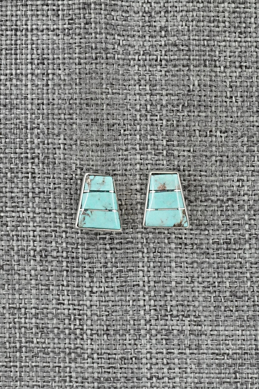 Turquoise and Sterling Silver Earrings - Michelle Haloo