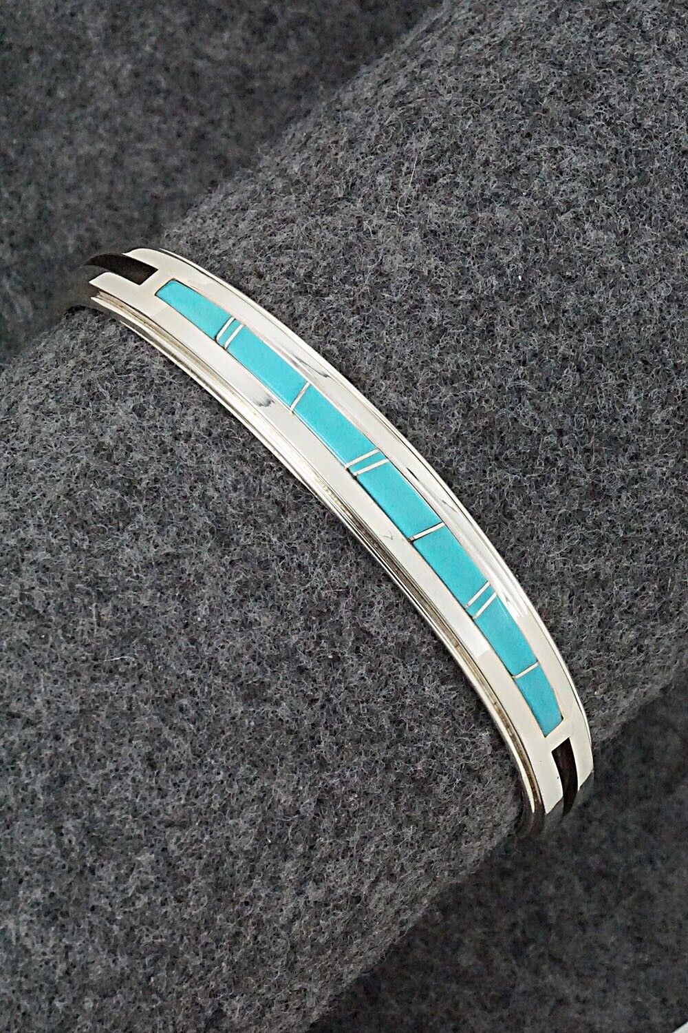 Turquoise & Sterling Silver Bracelet - Wilbert Muskett