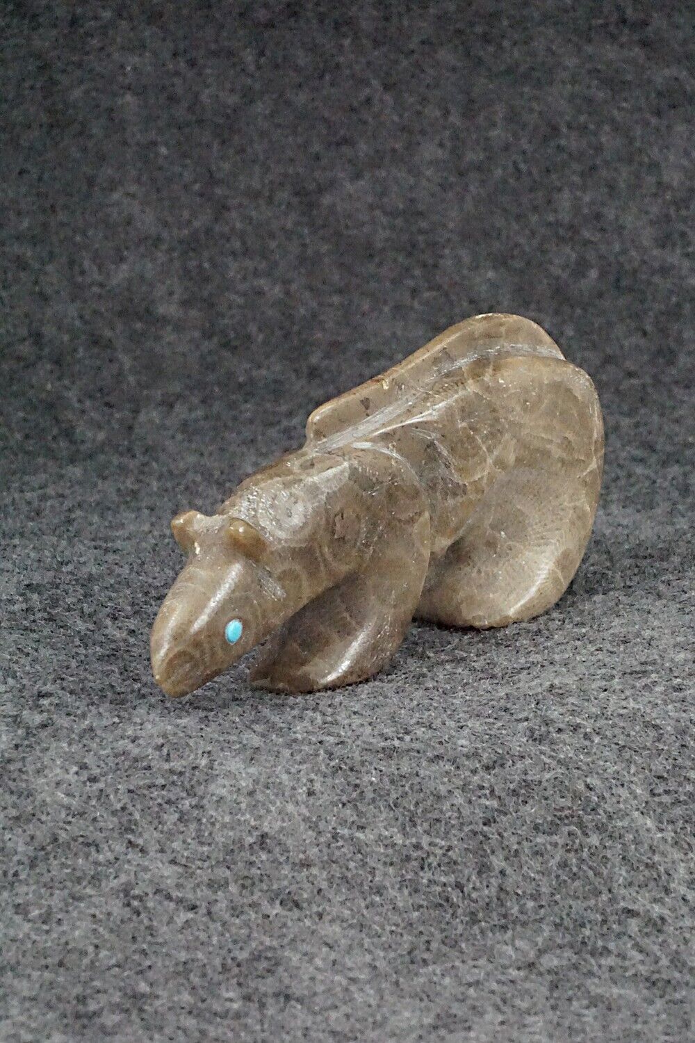 Mountain Lion Zuni Fetish Carving - Ronnie Lunasee