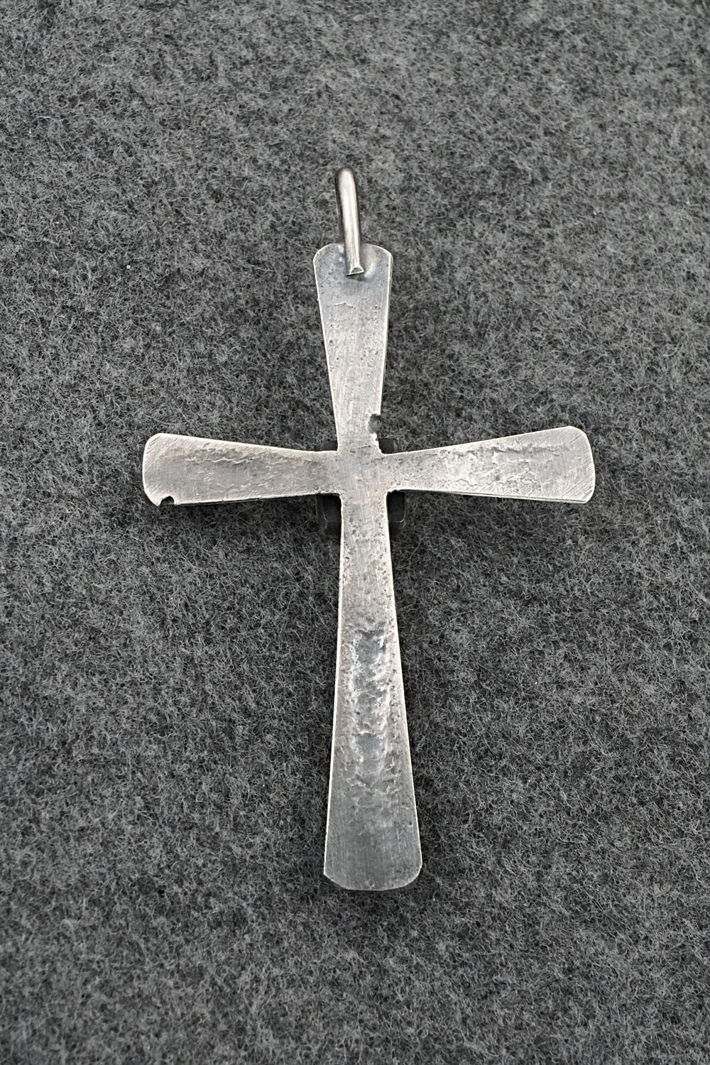 Turquoise & Sterling Silver Pendant - Raymond Betsoi
