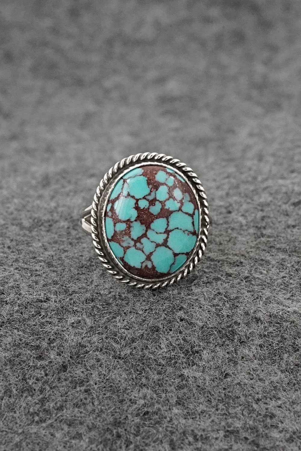 Turquoise & Sterling Silver Ring - Eugene Gruber - Size 7
