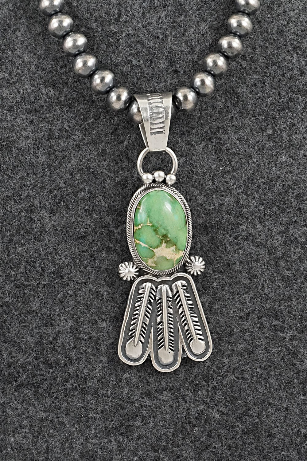 Turquoise & Sterling Silver Necklace - Verley Betone