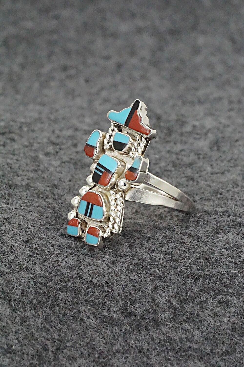 Multi-Stone & Sterling Silver Ring - Serena Johnson - Size 8