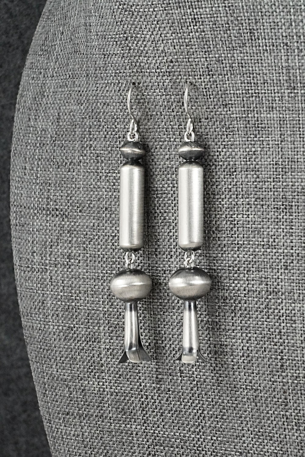 Sterling Silver Navajo Pearl Earrings - Tonisha Haley