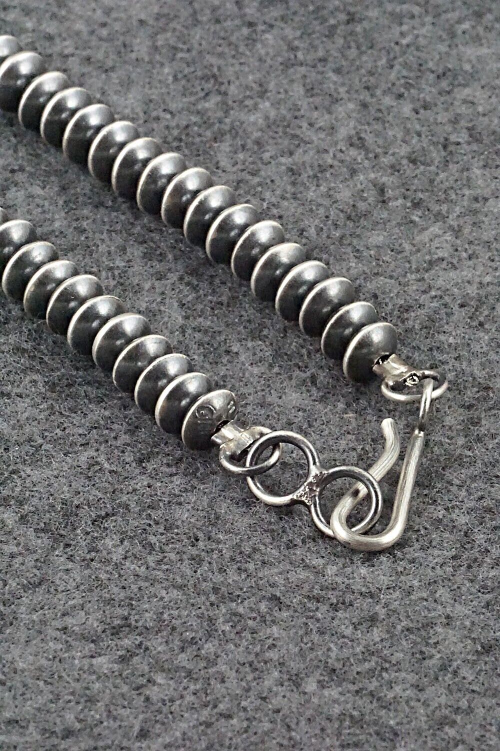 Sterling Silver Navajo Pearl Necklace 20" - Preston Haley