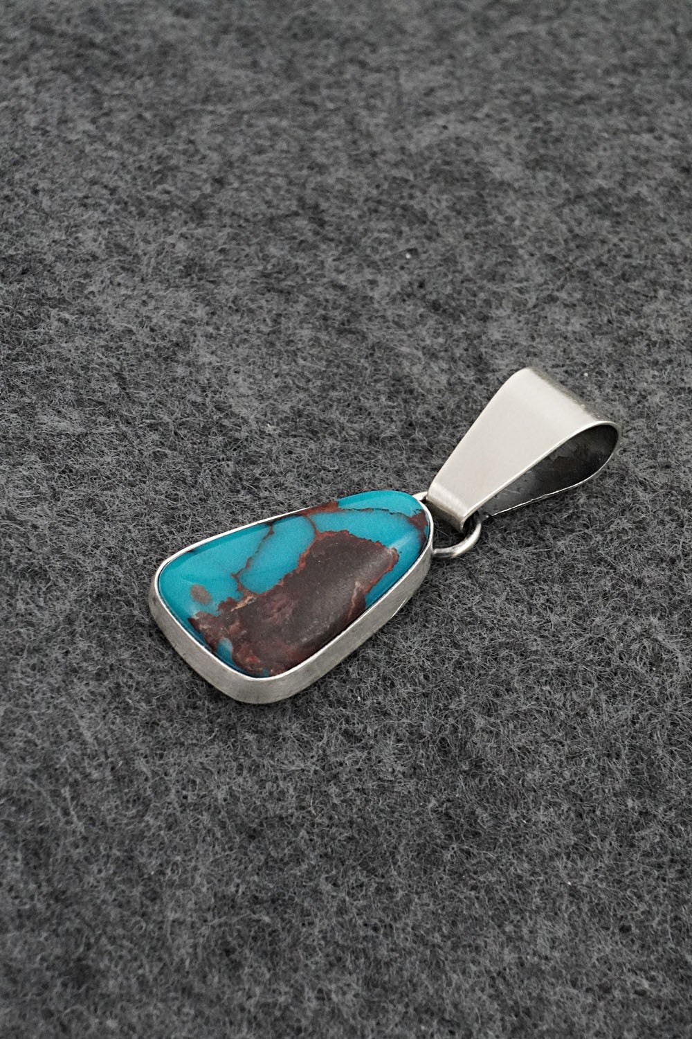 Turquoise & Sterling Silver Pendant - Rena Begay