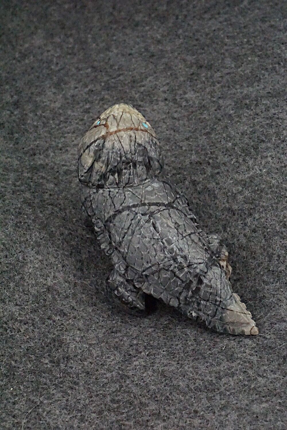 Horned Toad Zuni Fetish Carving - Lindsey Cheama