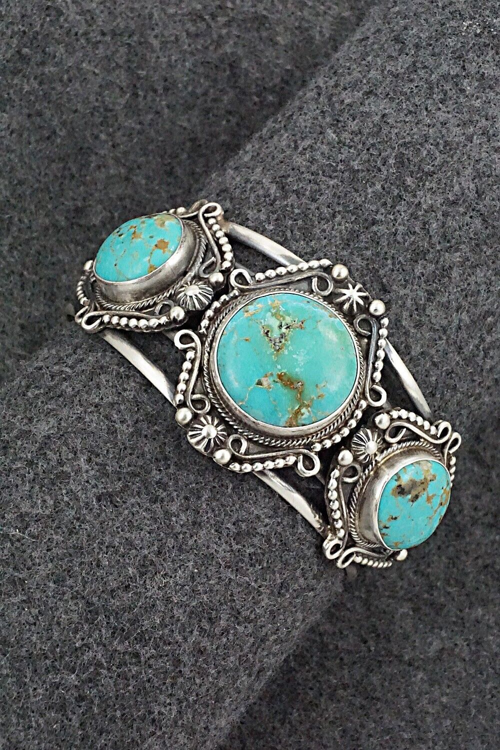 Turquoise & Sterling Silver Bracelet - Kathleen Livingston
