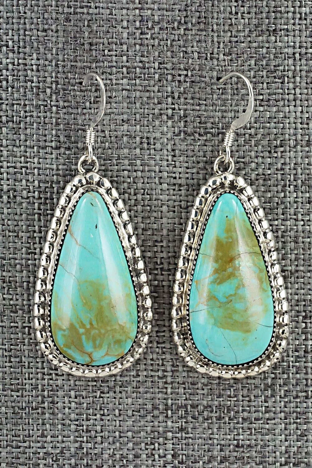 Turquoise & Sterling Silver Earrings - T. Skeets