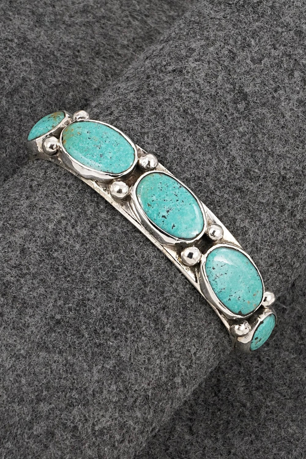 Turquoise & Sterling Silver Bracelet - Evelyn Platero