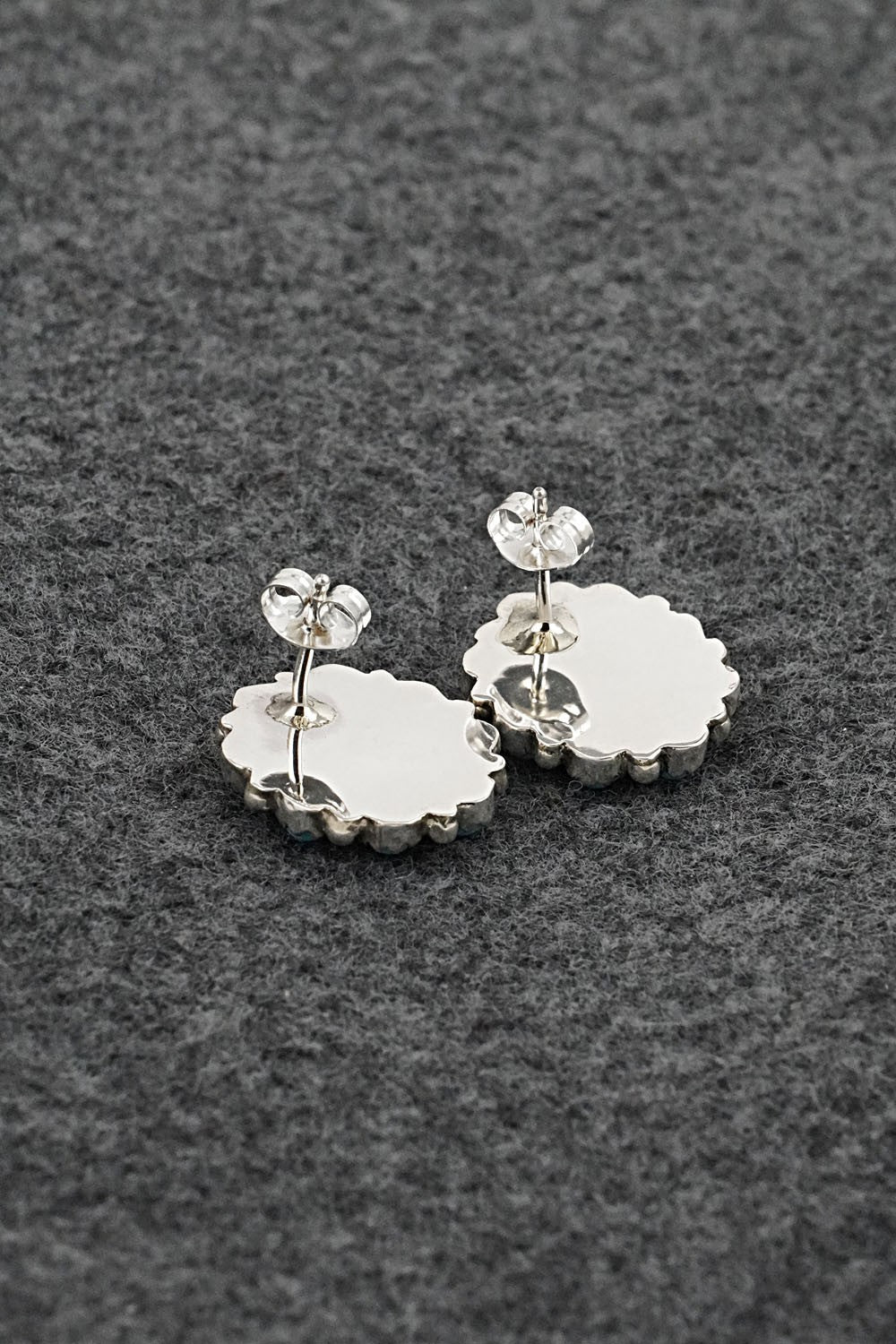 Turquoise & Sterling Silver Squash Blossom Set - Nate Curley