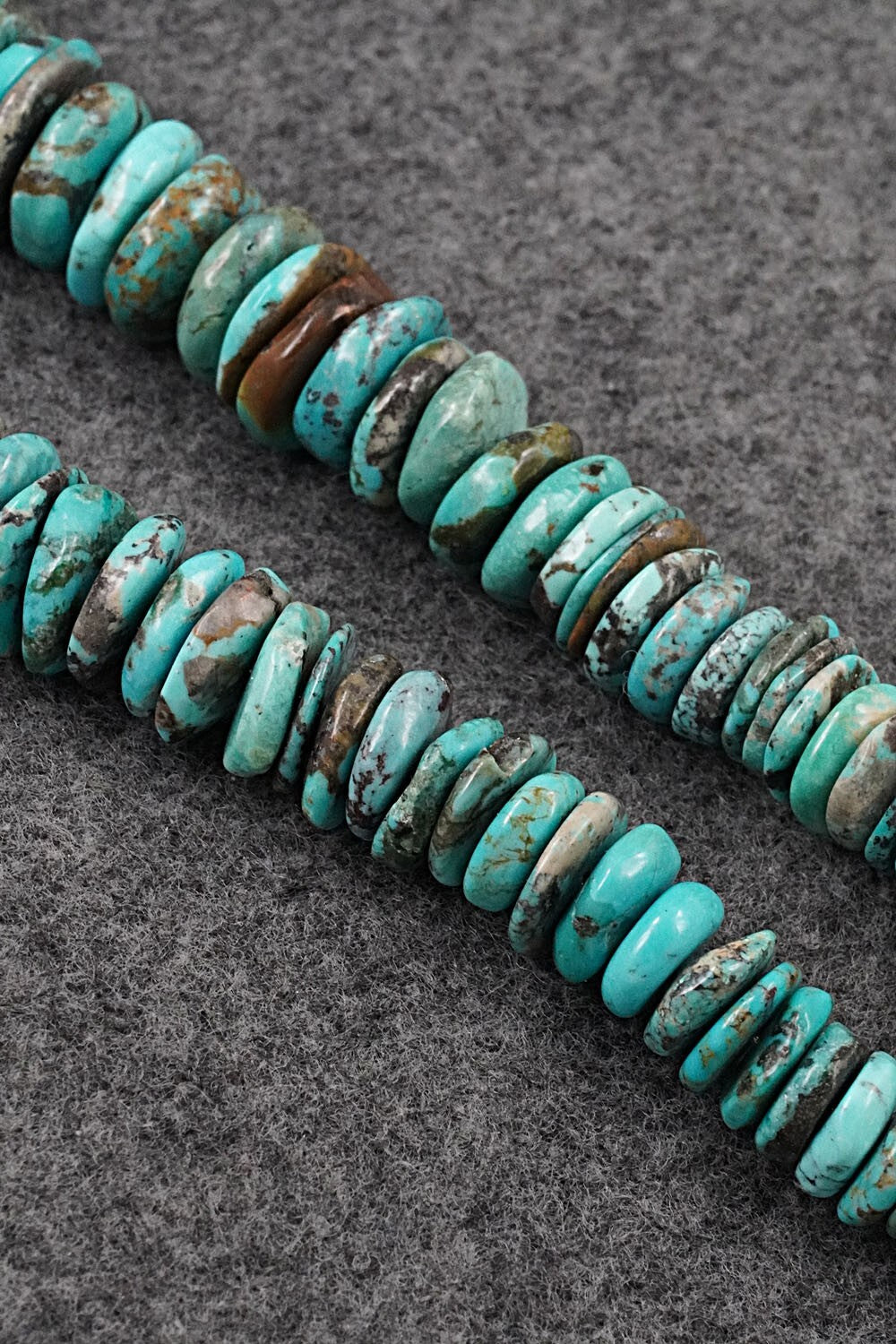 Turquoise & Sterling Silver Necklace 21" - Doreen Jake