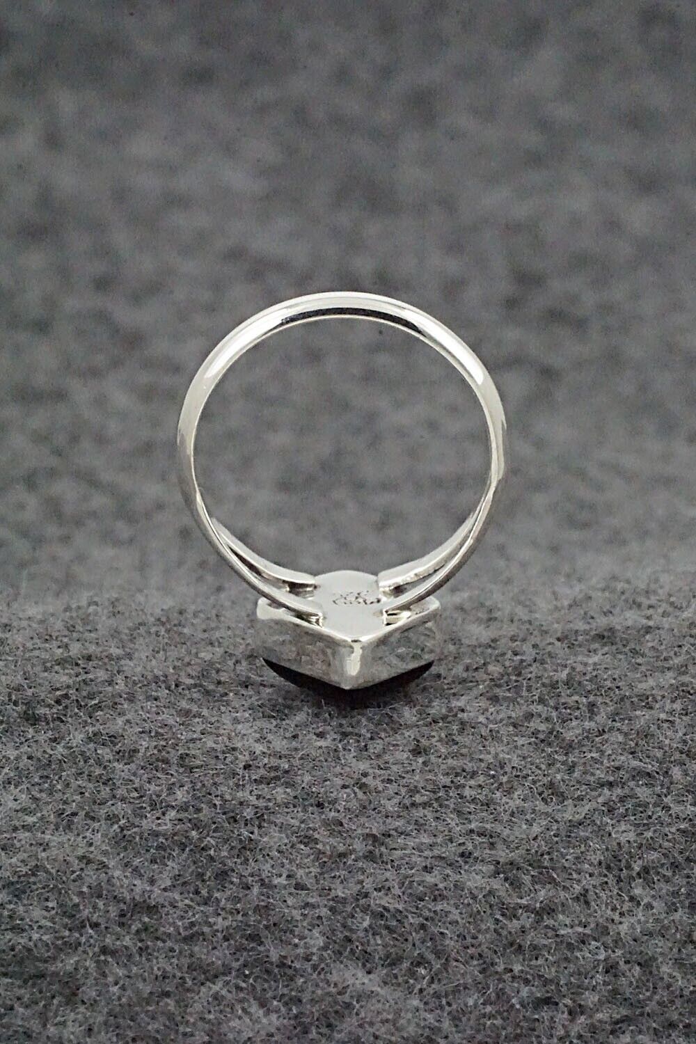 Onyx & Sterling Silver Ring - Letricia Largo - Size 8