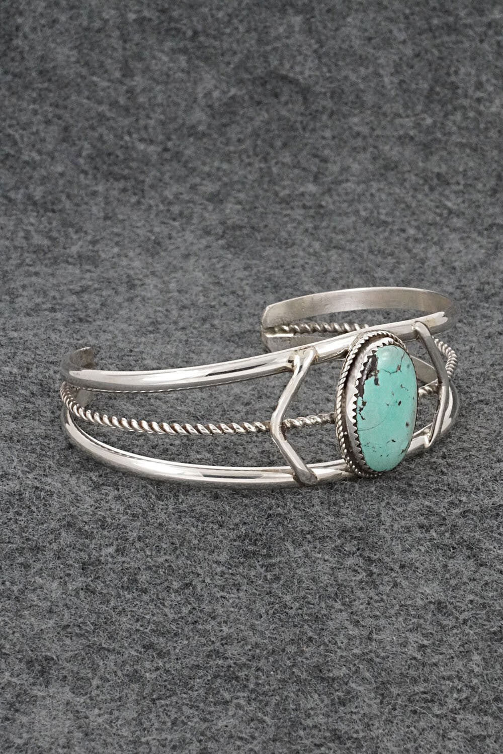 Turquoise & Sterling Silver Bracelet - Ernest Hawthorne