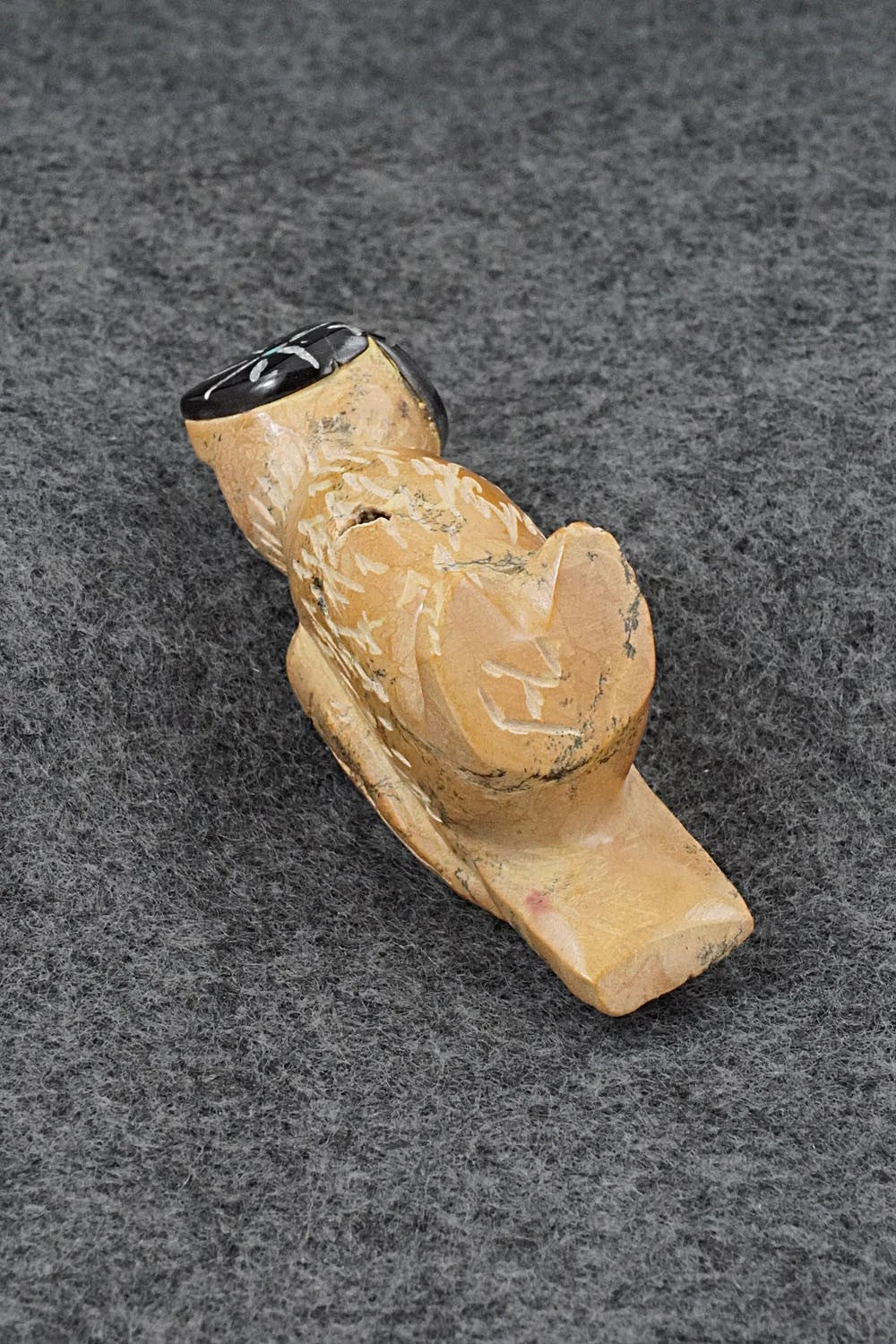 Owl Zuni Fetish Carving - Freddie Leekya