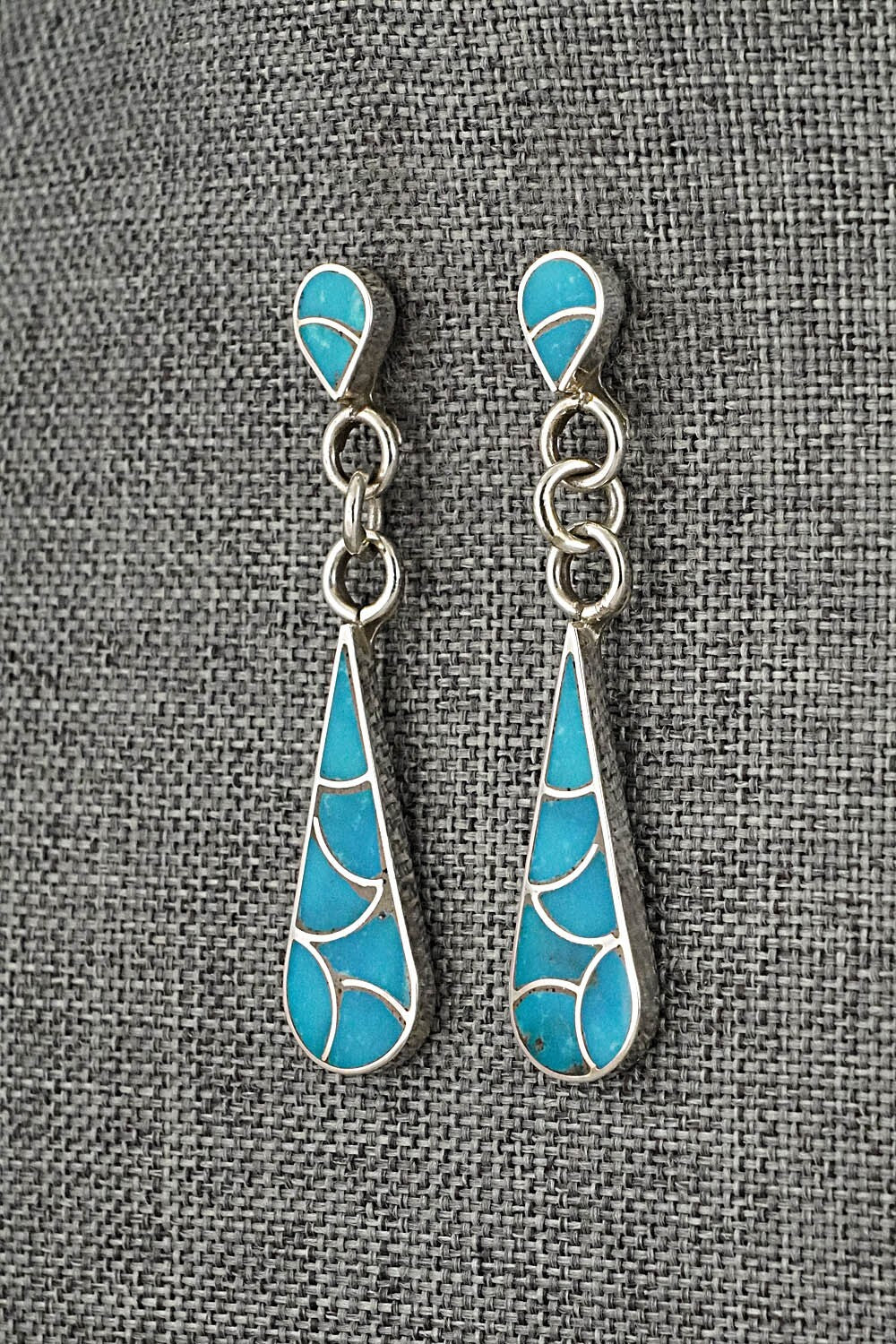 Turquoise & Sterling Silver Earrings - Lynette Johnson