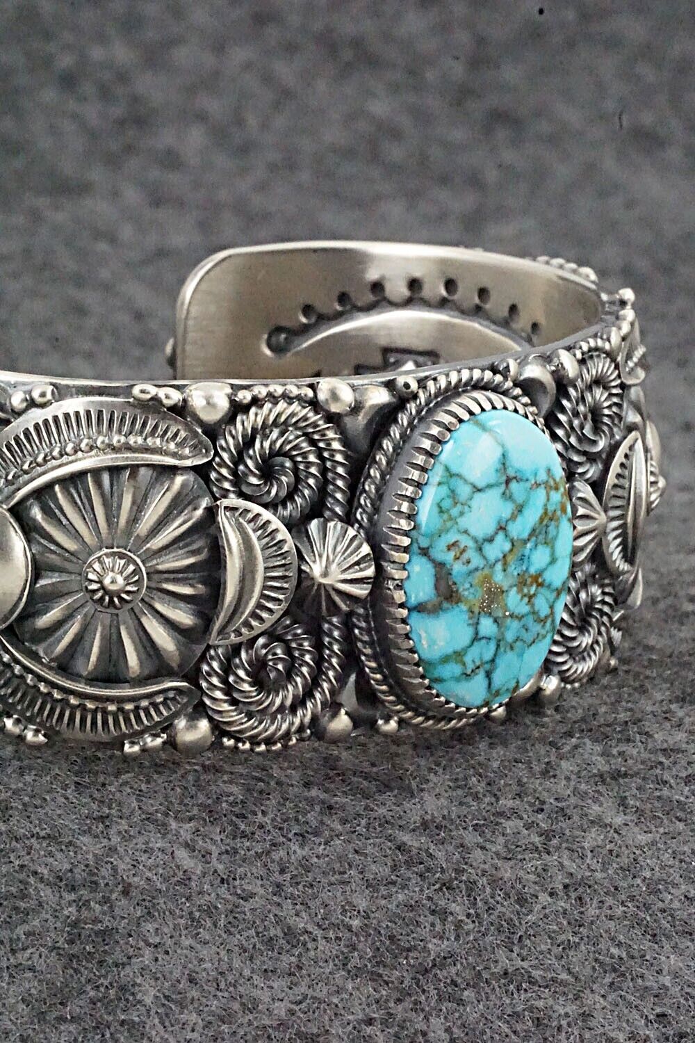 Turquoise & Sterling Silver Bracelet - Delbert Gordon