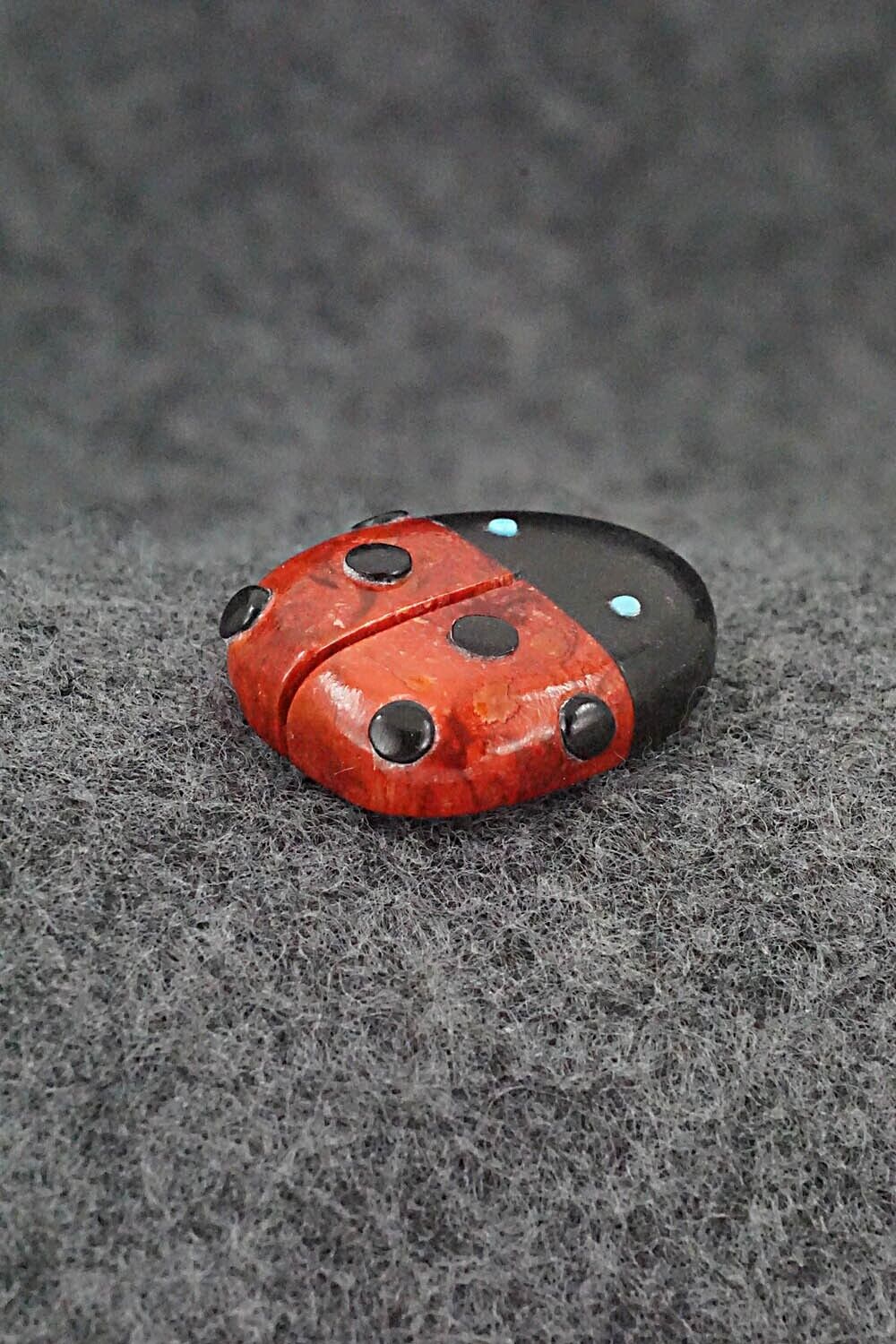 Ladybug Zuni Fetish Carving - Reynold Lunasee