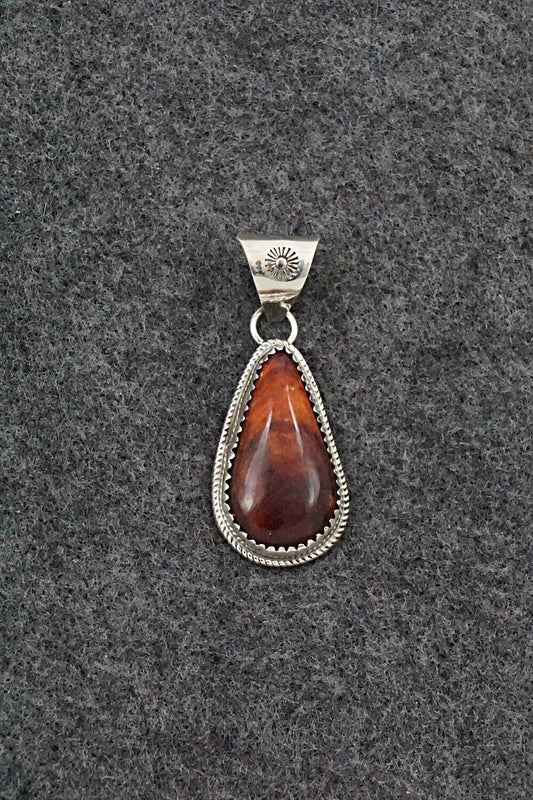 Spiny Oyster & Sterling Silver Pendant - Ernest Hawthorne