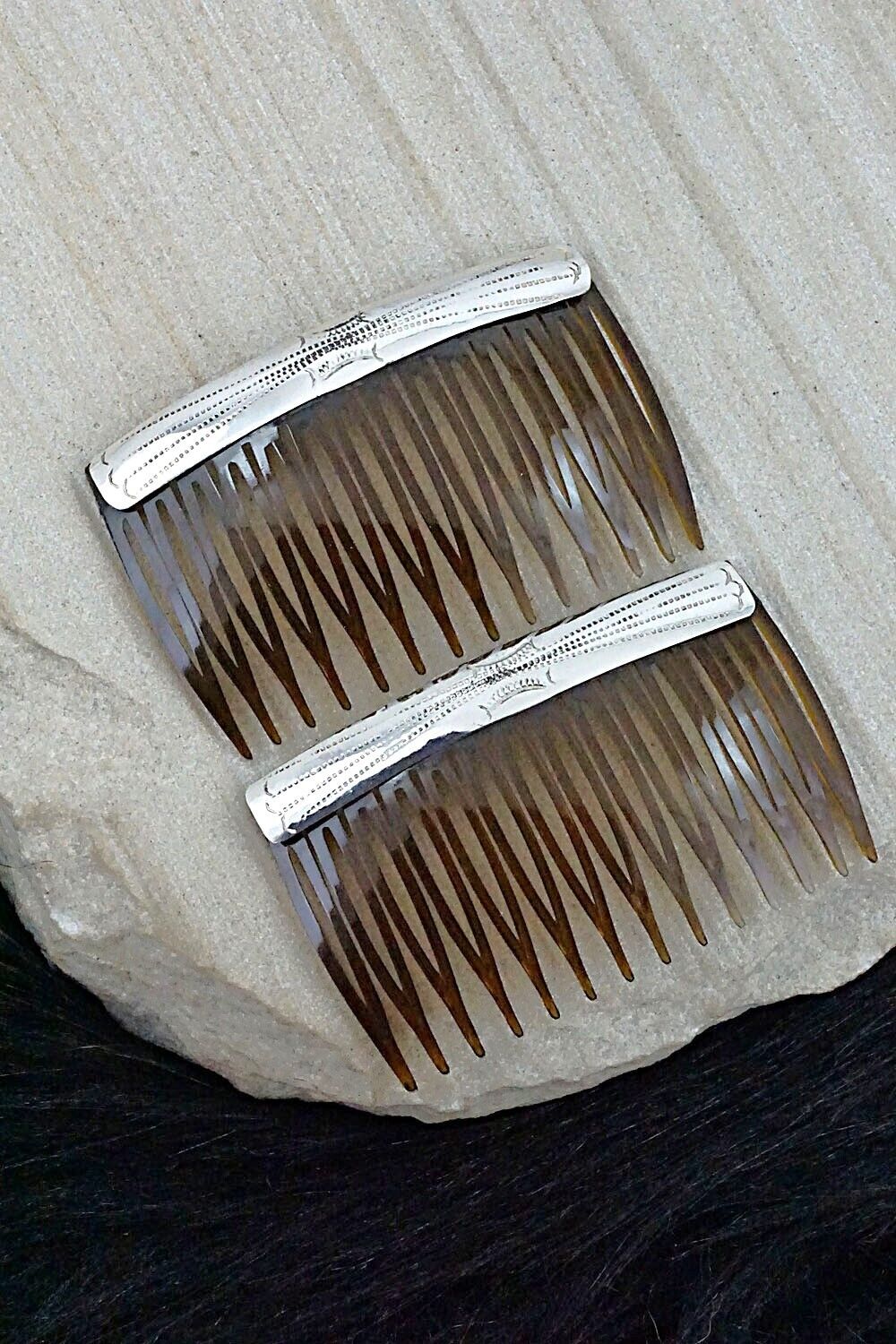 Sterling Silver Hair Combs - Randall Dalgai