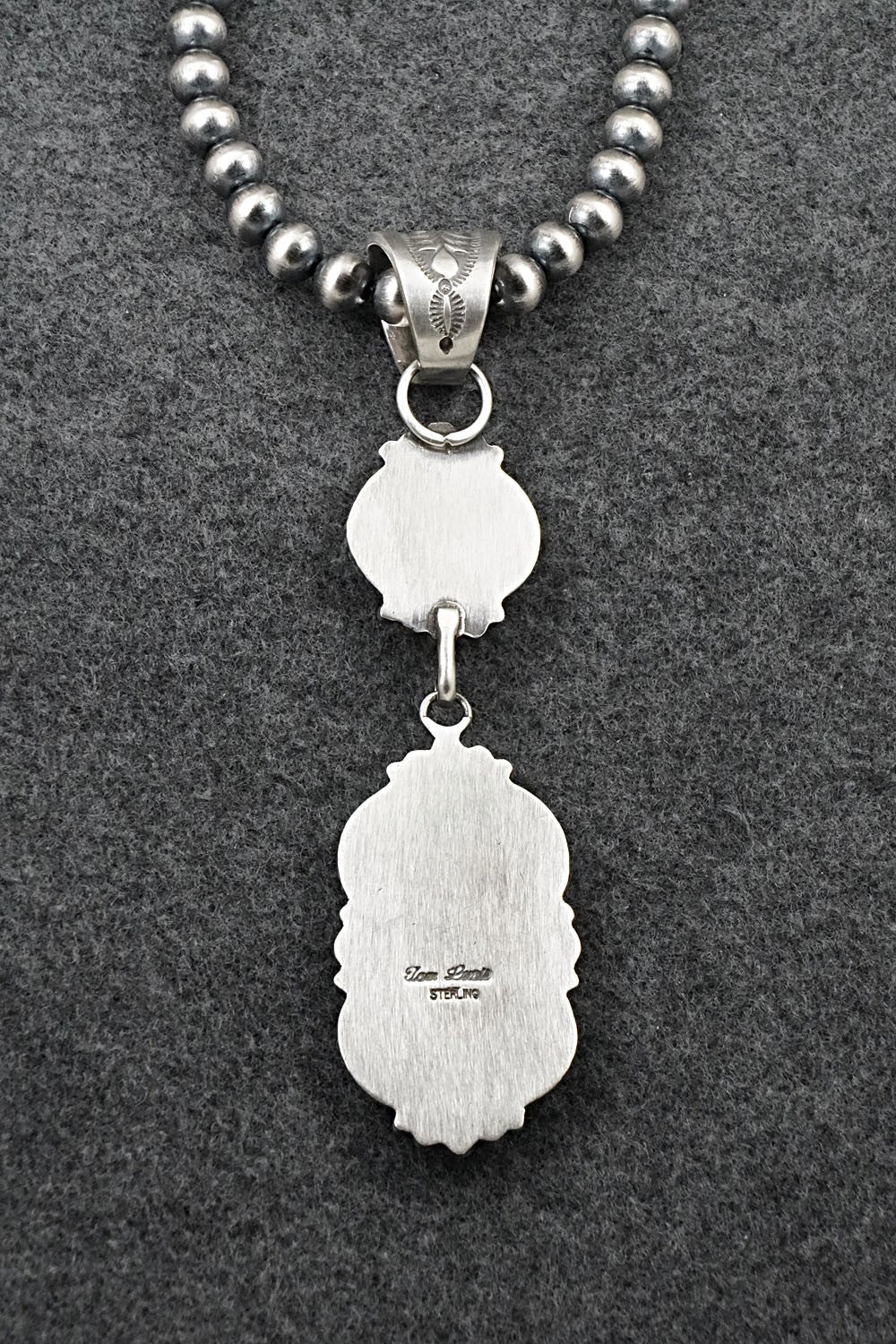 Turquoise & Sterling Silver Necklace - Tom Lewis