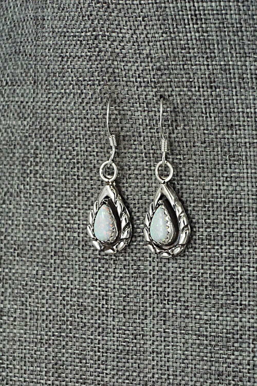 Opalite & Sterling Silver Earrings - Angeline Platero