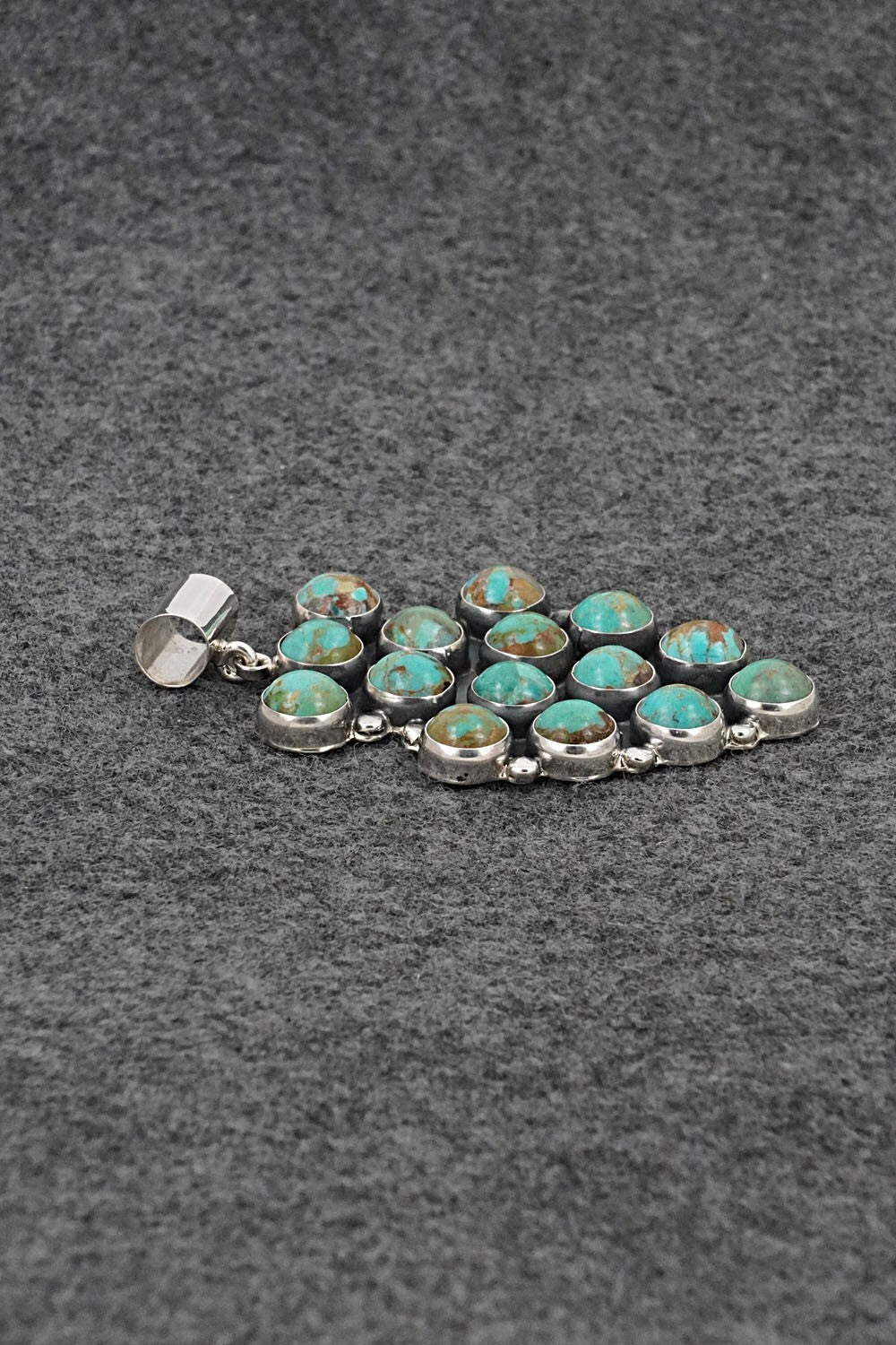 Turquoise & Sterling Silver Pendant - Martin Perry