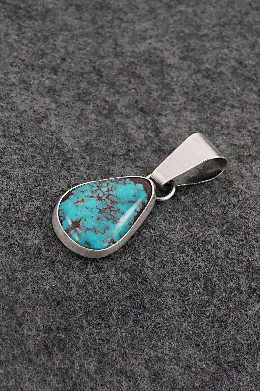 Turquoise & Sterling Silver Pendant - Rena Begay