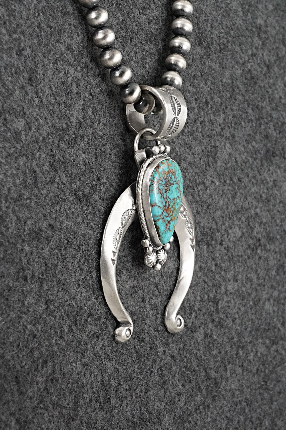 Turquoise & Sterling Silver Necklace - Samuel Yellowhair