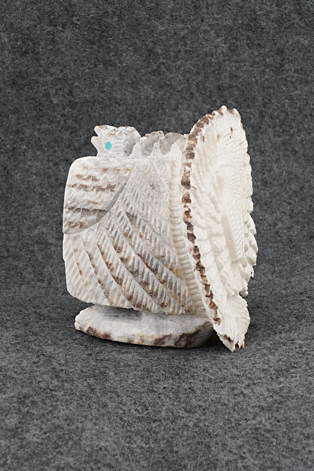 Turkey Zuni Fetish Carving - Garrick Weeka
