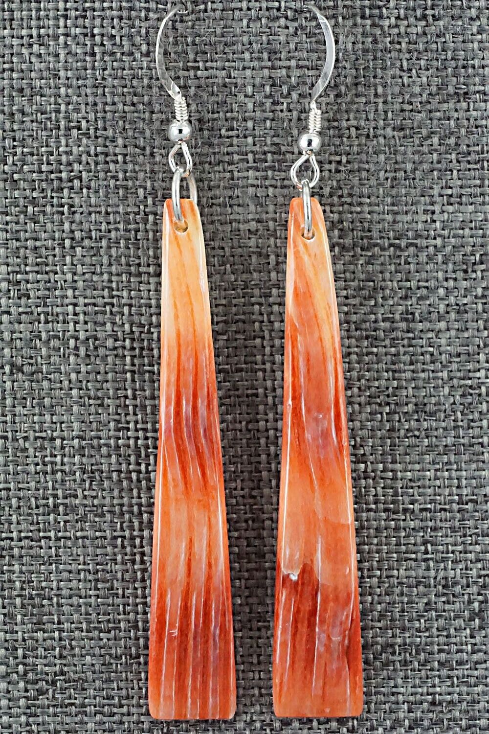 Spiny Oyster & Sterling Silver Earrings - Jesus Espino