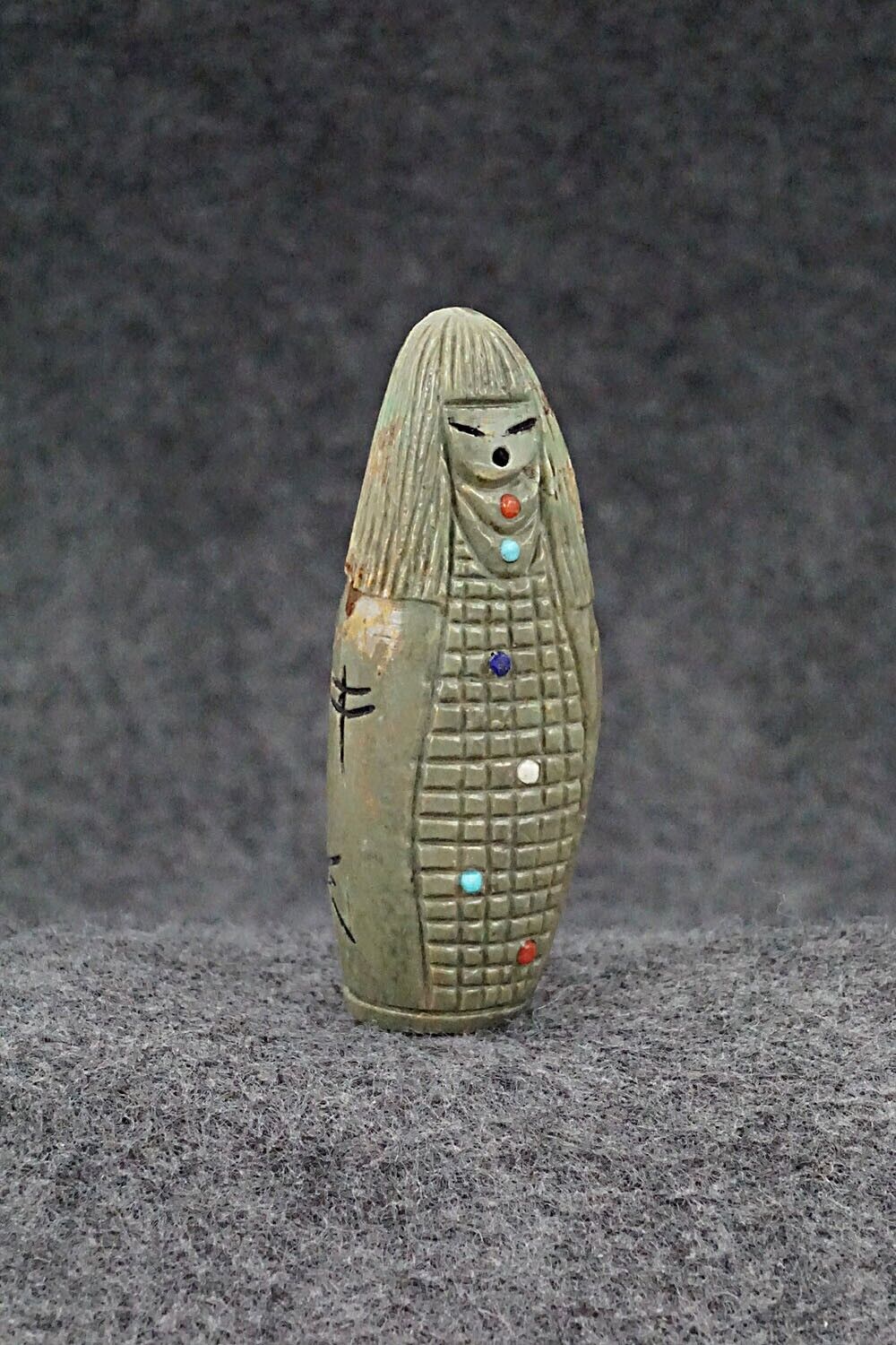 Corn Maiden Zuni Fetish Carving - Sandra Quandelacy