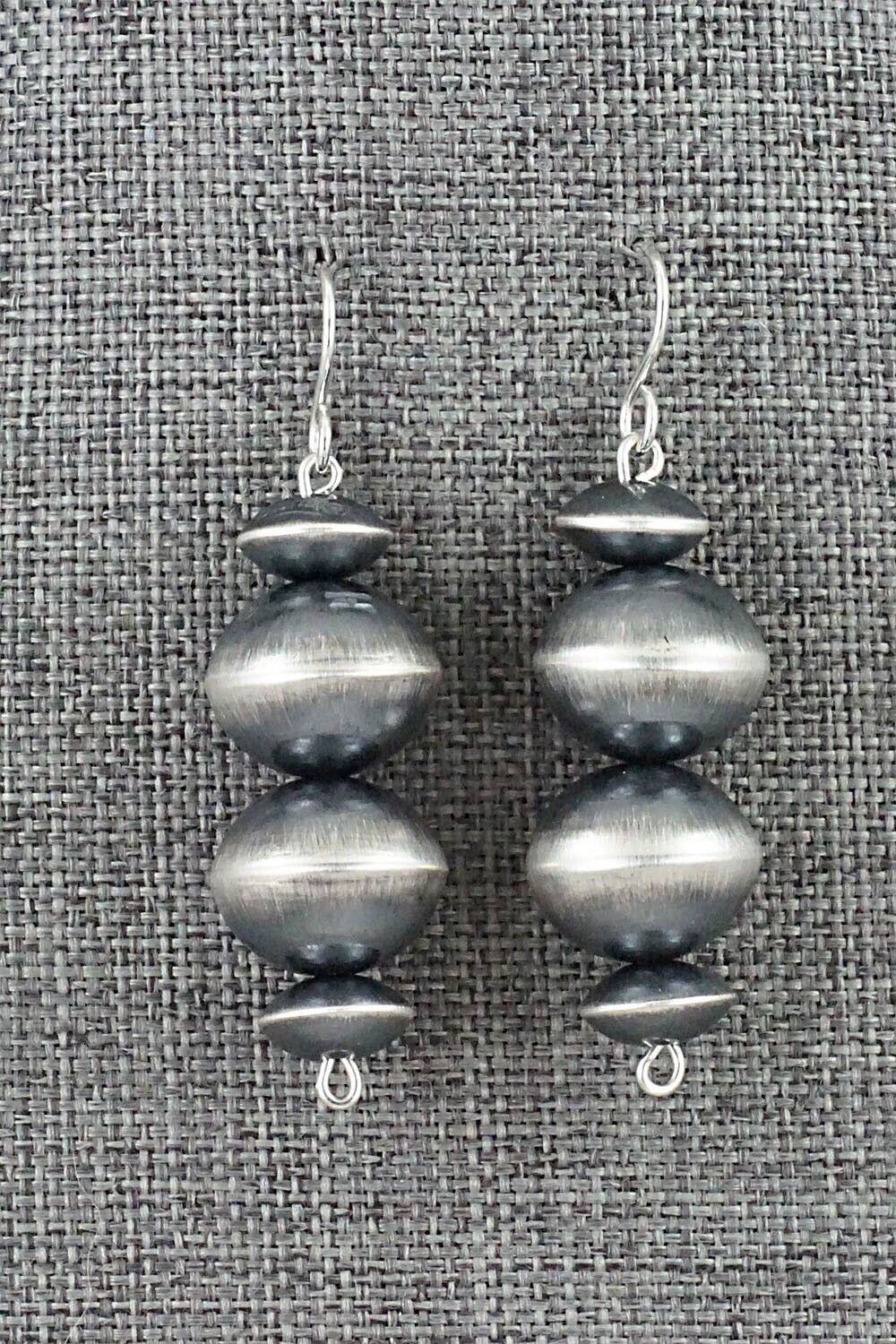 Sterling Silver Navajo Pearl Earrings - Tonisha Haley