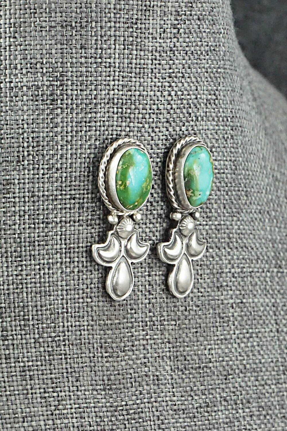 Turquoise & Sterling Silver Squash Blossom Set - Adrienne Gordon