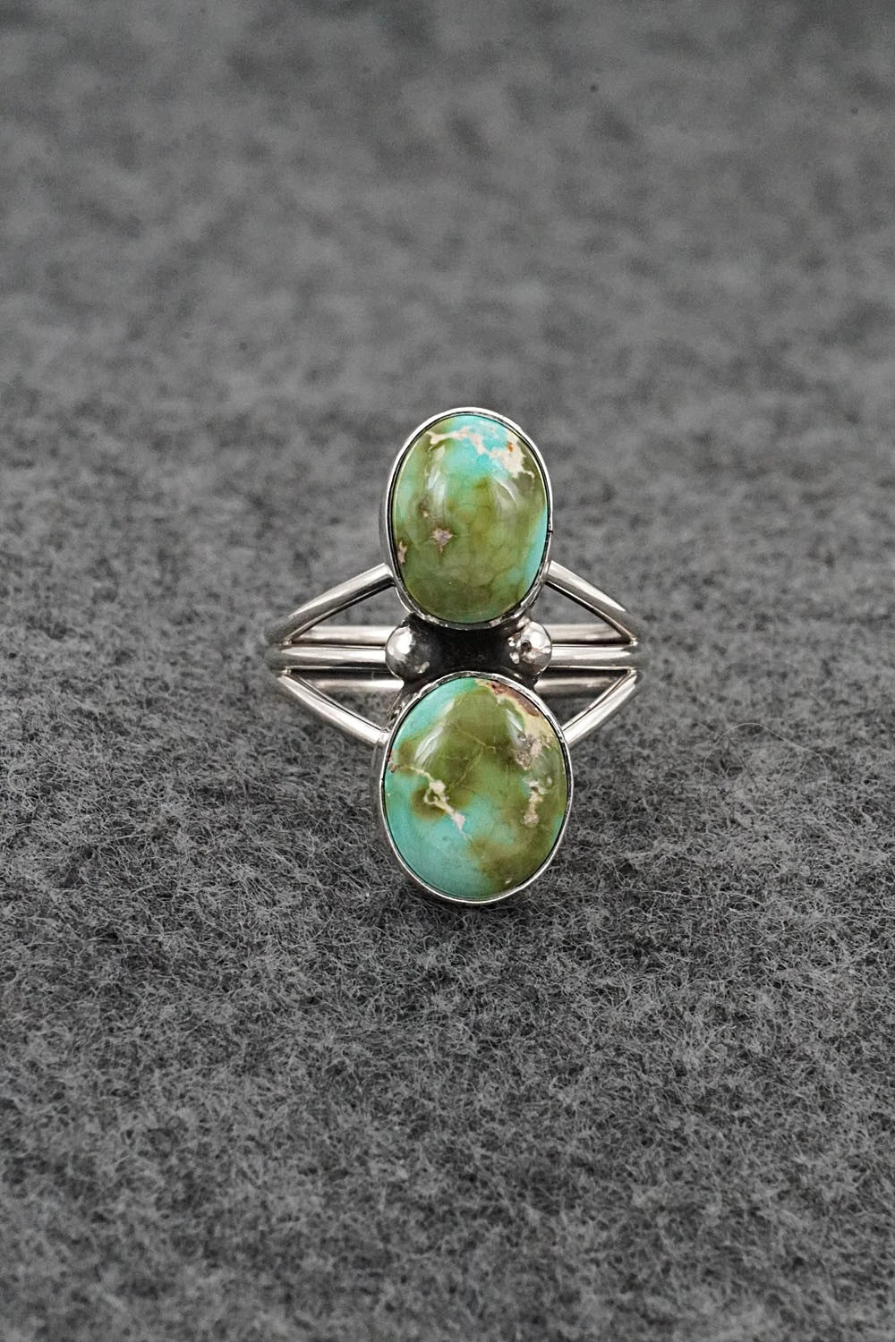 Turquoise & Sterling Silver Ring - Eugene Gruber - Size 6