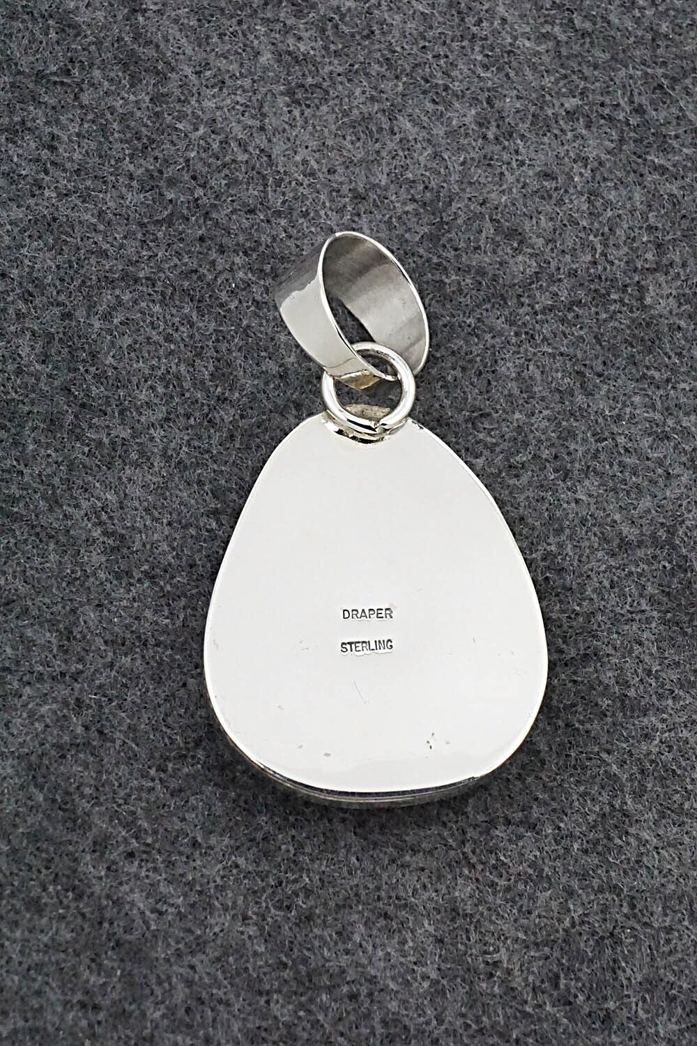 Turquoise & Sterling Silver Pendant - Joelias Draper