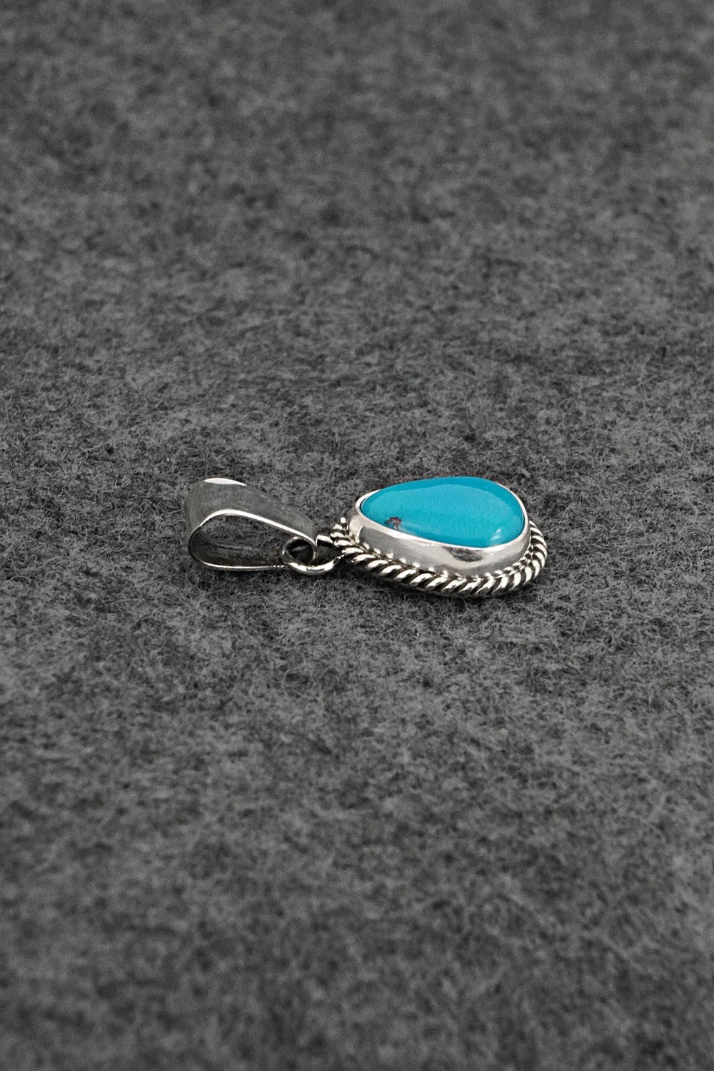 Turquoise & Sterling Silver Pendant - Rena Begay