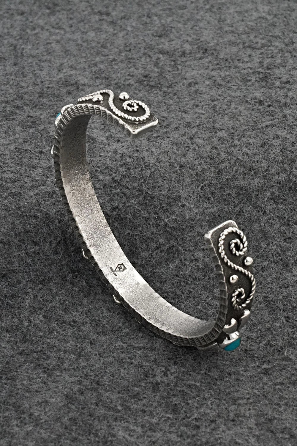 Turquoise & Sterling Silver Bracelet - Ernest Rangel