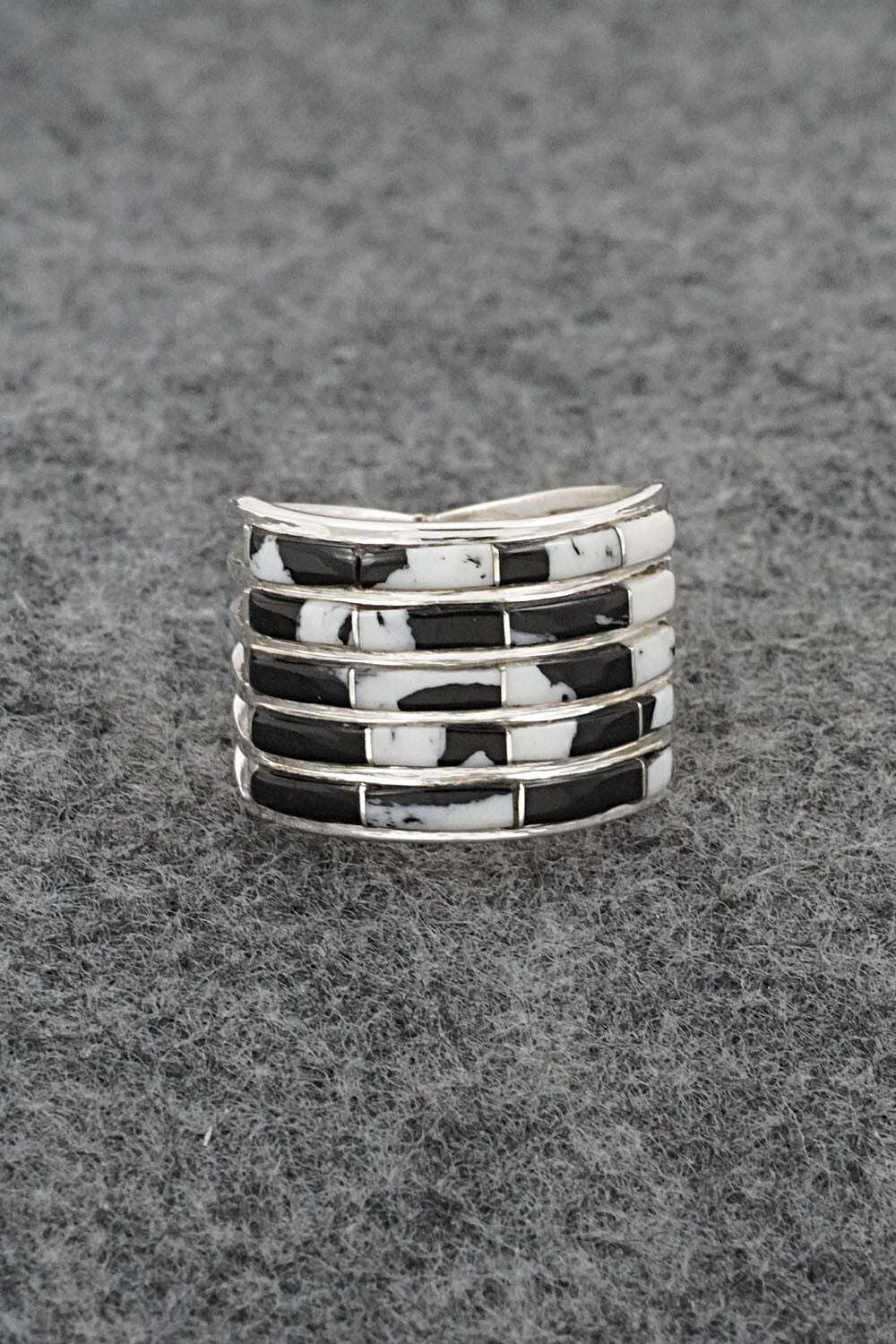 White Buffalo & Sterling Silver Ring - Jamie Johnson - Size 9