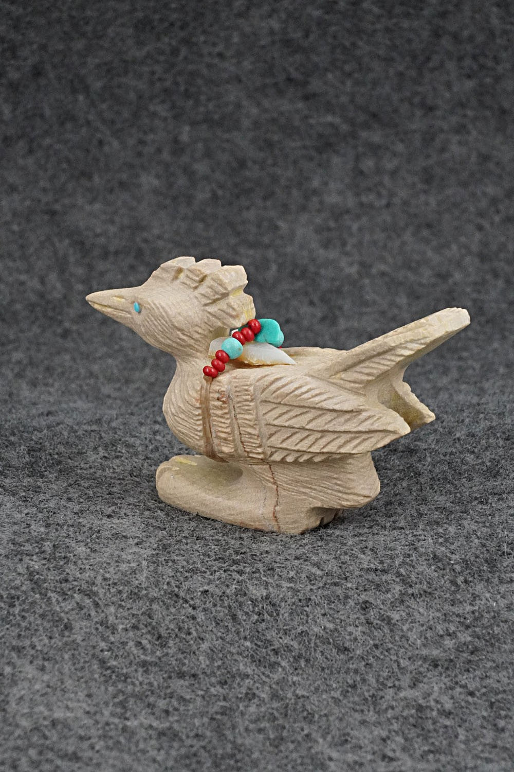 Roadrunner Zuni Fetish Carving - Douglas Martza