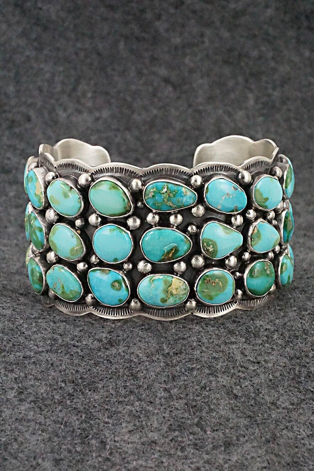 Turquoise & Sterling Silver Bracelet - Tom Lewis
