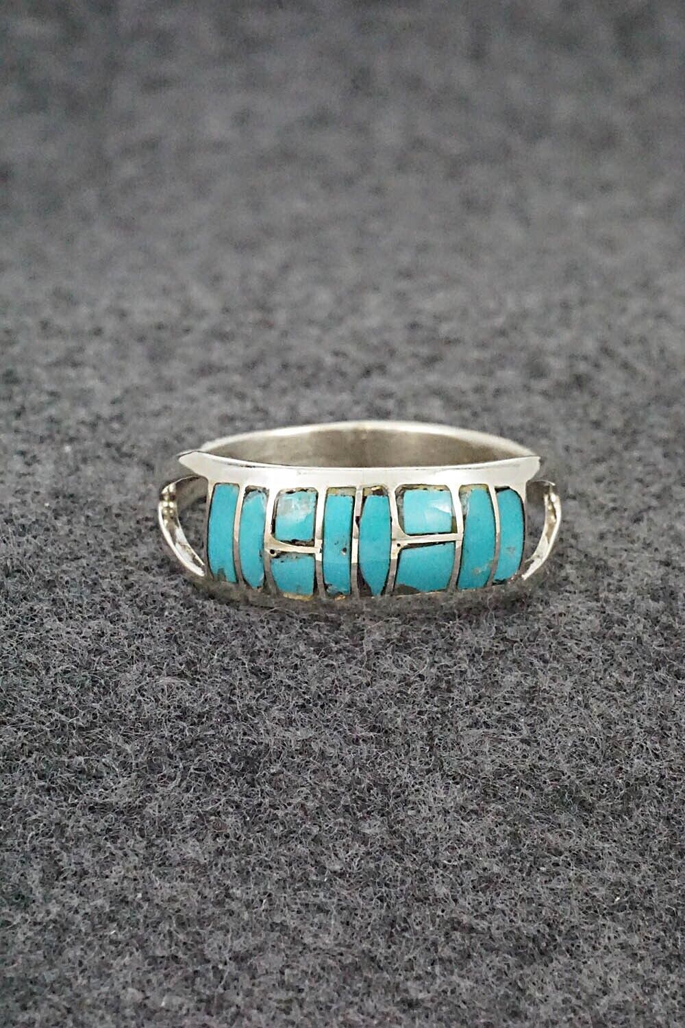 Turquoise & Sterling Silver Ring - Gloria Chattin - Size 15