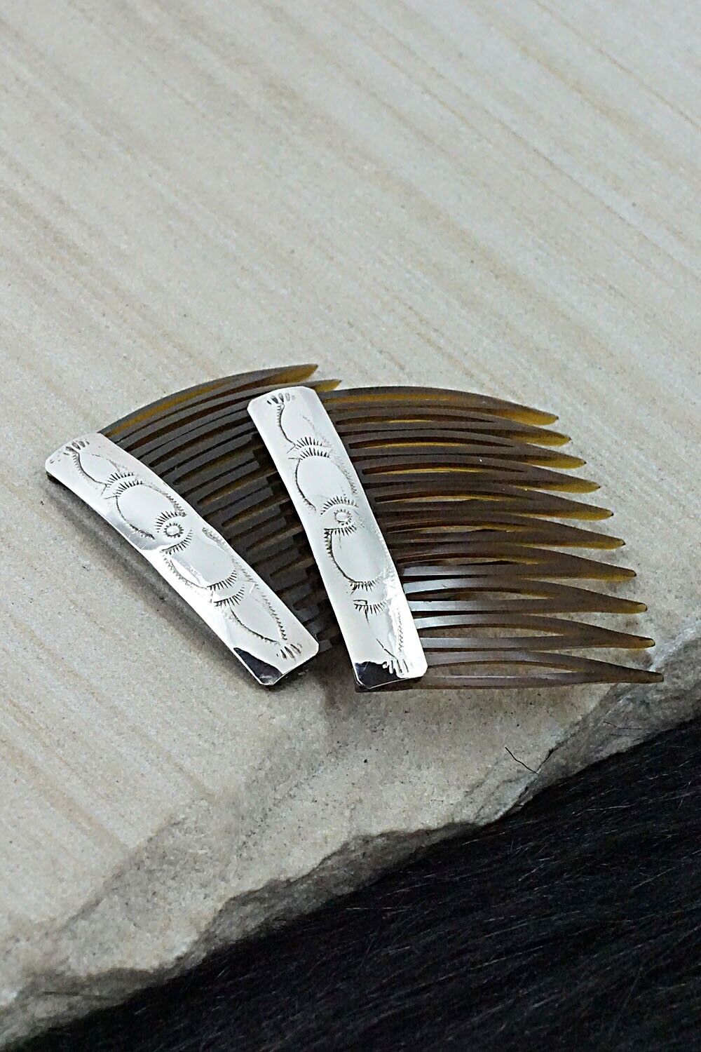 Sterling Silver Hair Combs - Randall Dalgai