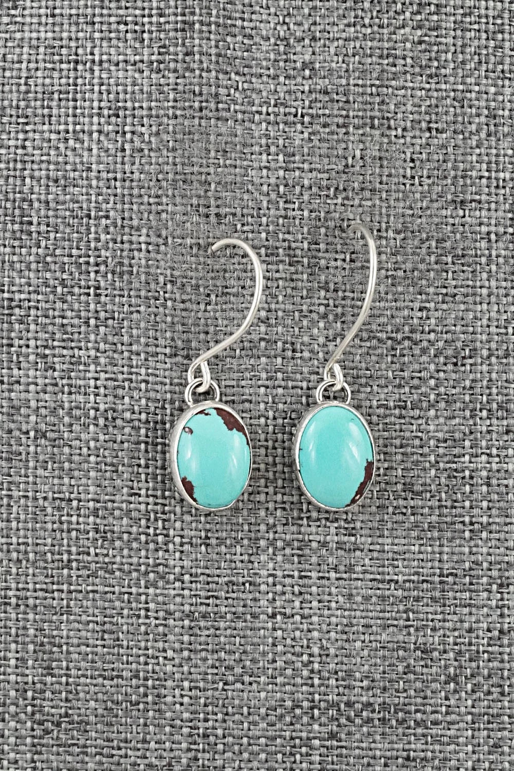 Turquoise & Sterling Silver Earrings - Eugene Gruber